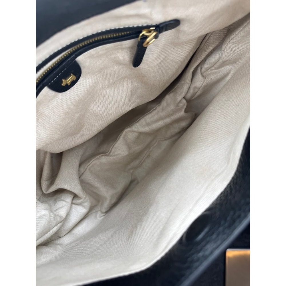 Radley London Kensignton Place Pebble Grain Leather Hobo Bag Black Gold Hardware - Picture 10 of 13